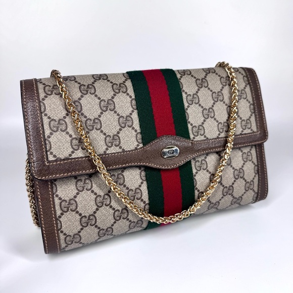 Gucci Ophidia Supreme GG Monogram Supreme Clutch/ Crossbody bag - Picture 13 of 14